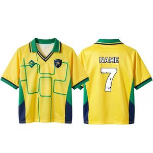 Maillot de football 2026 personnalisé imprimé par transfert thermique, short respirant à séchage rapide, uniforme d'équipe, tenue d'entraînement de football pour jeunes - Product Image 1