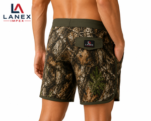 <b>Men</b> Woodland Camo Board Shorts Quick Dry Stretch Surf Swim <b>Trunks</b> Custom Logo Hunting Beach Shorts Lightweight Water Sports Swim - Product Image 4