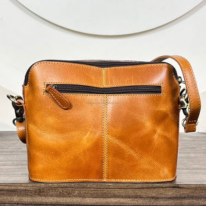 Premium Genuine <b>Leather</b> 777 Lucky Crossbody Bags Hand <b>Tooled</b> Western Design Women Shoulder Bag Vintage Sling Purse for Daily Use - Product Image 6