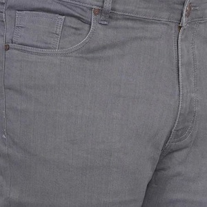 Jean en denim pour homme, grande taille, coupe ample, rigide, déchiré, jambe droite, vintage, été, délavé, personnalisé, qualité export, OEM, neuf - Product Image 6