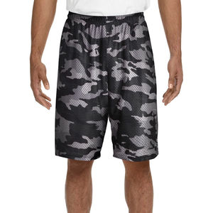 Shorts de sport en maille camouflage pour hommes, respirants, à séchage rapide, en polyester, taille élastique, décontractés, style Bermuda, fabricant - Product Image 5