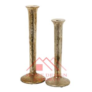 Top Gold Candlestick Holder for Home Hotels & Restaurants 2024 Latest Home Decor Elegant Aluminium <b>Candle</b> Stands Best Seller - Product Image 3