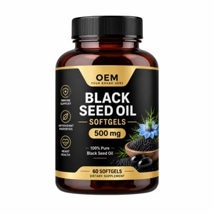 Cápsulas de Aceite de Semilla Negra Prensado en Frío de Marca Privada, 500 mg, Ricas en Timocinona para Apoyo Inmunológico y Digestivo - Product Image 1