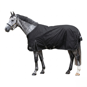 Horse Stable Equipment Lightweight <b>Waterproof</b> Equine Horse Rug Breathable Turnout Blanket Outdoor Rain <b>Sheet</b> Ripstop Cotton - Product Image 1