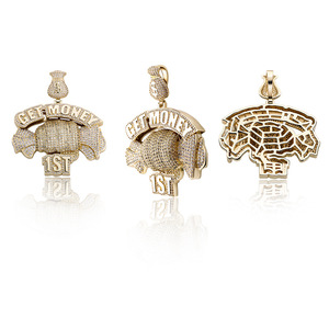 Colgante de Moissanita de Plata 925 de Alta Calidad Personalizado, Joyería Hip Hop, Collar con Incrustaciones de Diamantes, Colgante de Moda Chapado en Oro GRA - Product Image 5