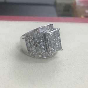 Anillos de Diamantes Reales de 3.13 Ct, Corte Redondo y Princesa, Anillo de Compromiso y Boda de Diamantes Blancos Naturales para Mujer, Plata de Ley 925 - Product Image 4