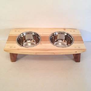 Gamelle en bois écologique pour chien – Produit promotionnel pour animaux de compagnie pour le service de nourriture - Product Image 6