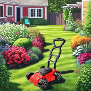 Kids <strong>Lawn</strong> <strong>Mower</strong> Pretend Play Set - Outdoor Gardening Push <strong>Mower</strong> Tool <strong>Toy</strong> for Preschoolers, Great Gift for Kids - Product Image 4