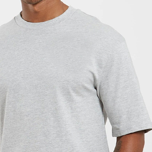 T-shirts pour hommes en polyester/coton mélangé, tricotés, respirants, écologiques, de haute qualité, avec logo personnalisé, grandes tailles, vente en gros - Product Image 6