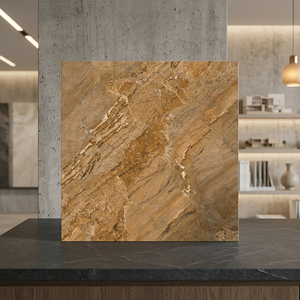 Carreaux de sol en porcelaine brillante Dinova Griss 600x600mm |   Carreaux adhésifs en brique réfractaire de luxe 60x60cm pour salle de bain et usage extérieur Vistaar - Product Image 6
