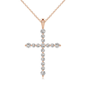 Pendentif en or jaune avec diamant rond, style minimaliste, bijoux pour femmes à porter au quotidien, or 10K 14K 18K, argent 925 935 - Product Image 2