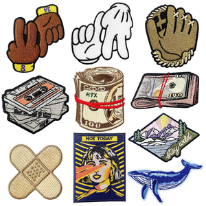 Écusson brodé personnalisé avec logo, fabrication OEM, badge thermocollant pour vêtements, sacs, casquettes, chapeaux, DIY - Product Image 4