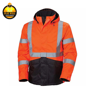 Veste de travail d'hiver haute visibilité pour hommes, réfléchissante, imperméable et respirante, vêtements de travail haute visibilité imperméables - Product Image 5