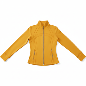 Women's Slim Fit Yoga Workout <b>Jackets</b> Crew Neck <b>Jacket</b> Four Way Stretch Sweat Wicking Quick Dry Breathable Lightweight Set - Product Image 1