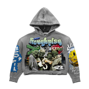 Sudadera con Capucha Estilo Punk Rough Play, Manga Larga, Estampado por Sublimación, Sudadera de Otoño para Hombre, 100% Algodón Grueso - Product Image 3