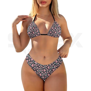 Conjunto de Bikini Sexy de Dos Piezas con Logotipo Frontal, Ecológico, para la Moda de Verano 2026, Traje de Baño para Mujer - Product Image 3