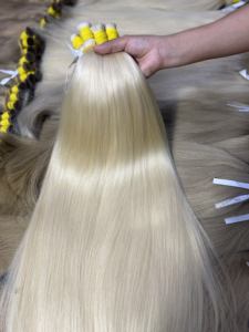 Hot Selling Factory Direct Price 100% Virgin Vietnamese Hair Extensions 100gr <b>Bleach</b> Bulk Full Ends Shed Resistant - Product Image 5