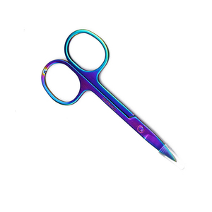 Ciseaux à poils de nez incurvés et arrondis de qualité supérieure pour hommes, ciseaux à cuticules, ciseaux à barbe, ciseaux de manucure - Product Image 2