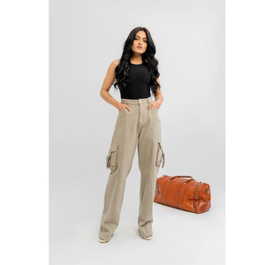 Outfitize International Wholesale Women <b>Cargo</b> Pants <b>Straight</b> <b>Leg</b> Classic Design Multi Pocket Casual <b>Trousers</b> Custom Logo Bulk - Product Image 1
