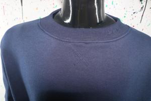 Sweat-shirt à col montant 100% coton avec broderie appliquée, col large, URBAN PRODUCTIONS - Product Image 4