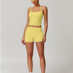 ชุดเซ็ตผู้หญิงแฟชั่นใหม่ 2 ชิ้น น้ำหนักเบา ใส่สบายสำหรับฤดูร้อน ไม่หดตัว ดีไซน์สปอร์ต ประสิทธิภาพสูง รับตัดไซส์ตามสั่ง - Product Image 6