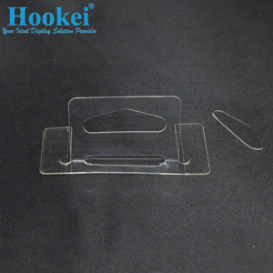 Pestañas colgantes plegables autoadhesivas de plástico para fábrica minorista, venta al por mayor, producción de pestañas colgantes autoadhesivas de plástico transparente - Product Image 1