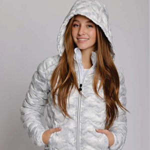 Fashion Women's <b>Winter</b> Outdoor Casual Eco-Friendly Hooded Puffer Jacket Waterproof Breathable Polyester Filled Rivet Packable - Product Image 4