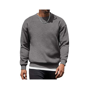 เสื้อสเวตเชิ้ตคอกลมแขนยาวผู้ชาย Vornex ผ้าฝ้ายเฟรนช์เทอร์รี่ สีพื้น สไตล์ลำลอง สำหรับฤดูใบไม้ร่วง ขายส่ง - Product Image 2
