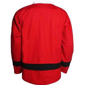 Blank Ice Hockey Jersey Custom Sublimation Hockey Uniform 100% <b>Polyester</b> Breathable Practice Jerseys Wholesale Bulk - Product Image 5