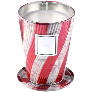 Vela de hojalata de metal con diseño de bastón de caramelo personalizado a bajo precio para restaurante, Hotel, hogar, decoración navideña - Product Image 1
