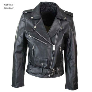 Blouson de moto en similicuir PU grande taille pour homme, col montant, fermeture éclair, style motard - Product Image 1