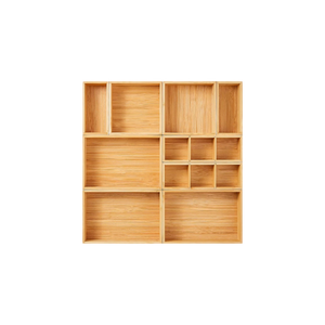 Set 9 Eco-Friendly American Style Bamboo Wood Rectangle Storage <b>Boxes</b> Lacquer Finish Kitchen Desk Drawer Bin for <b>Tea</b> Cutlery - Product Image 1