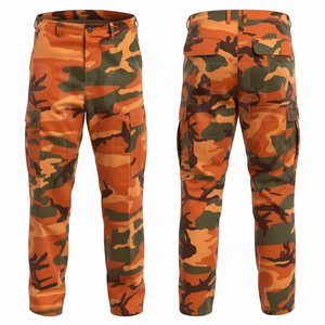 OM ODM LOW MOQ Comfortable Custom Logo <b>Camo</b> <b>Cargo</b> Pants <b>Men</b> Outdoor Work <b>Trousers</b> Multi Pocket Cotton Style Utility Pants - Product Image 6