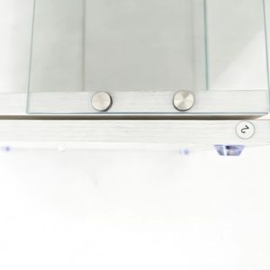 Vetrina Espositiva Girevole a 4 Ripiani in Vetro Temperato con Lampada Paipai a Controllo Remoto - Product Image 3