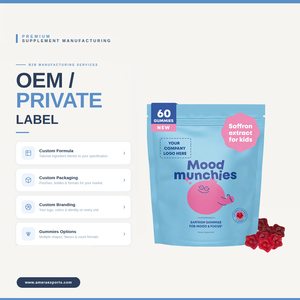 Gomitas de Extracto de Azafrán para Niños de Marca Privada con Vitamina D, Suplemento Dietético, Fabricante OEM ODM - Product Image 3