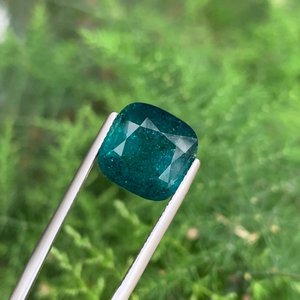 Tourmaline Teal Taillée en Coussin, Pierre Naturelle Facettée pour la Fabrication de Bijoux, Vente en Gros - Product Image 3