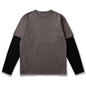 Camisetas Casuales para Hombre, 100% Algodón, Personalizadas, Extra Grandes, con Estampado Gráfico Completo en las Mangas, Doble Capa, Manga Larga - Product Image 4