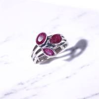 Cincin Perak Sterling 925 Batu Permata Multi Warna Buatan Tangan Cincin Batu Permata Rainbow Moonstone Harga Grosir Perhiasan Perak