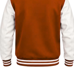 Veste universitaire décontractée pour homme, style baseball, avec manches longues, ourlet côtelé et fermeture à boutons-pression sur le devant - Product Image 6