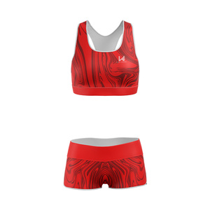 Ensemble de yoga deux pièces pour femmes grandes tailles, taille haute, sans manches, col rond, tissu en nylon et élasthanne écologique, extensible dans les quatre sens - Product Image 1