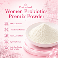 Poudre de prébiotiques pour femmes OEM avec Lactobacillus Plantarum CCFM8724, Hyaluronate de sodium, FOS, Poudre de canneberge pour les clients B2B