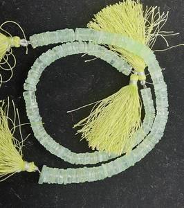 Perles Heishi en Prehnite Naturelle 6,5-7MM, Perles de Pierre Précieuse en Prehnite, Perles en Forme de Pneu en Prehnite pour la Fabrication de Bijoux, Colliers en Gros - Product Image 1
