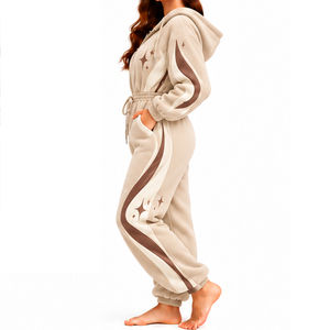 Combinaison polaire pour femme EAZWEARS – Vente directe usine, commande en gros, nouvelle collection streetwear, longueur originale, confortable, fournisseur de vêtements décontractés - Product Image 2