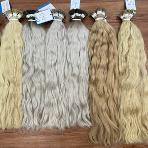 Nueva Llegada, Extensiones de Cabello con Punta de Queratina, Ondulado Natural, Muy Sedoso, Sin Enredos, Muchos Colores, 100% Cabello Humano Vietnamita - Product Image 3