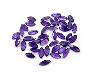 Natural African Amethyst Marquise Cut Shape Loose Gemstone 3-14 MM Sizes, Purple Semi-Precious Stone for Jewelry Making - Product Image 5