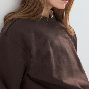Conjunto de Sudadera y Pantalones Cortos para Mujer, Diseño de Cuello Redondo, Mezcla de Algodón, Estilo Moderno, para Uso Casual y Salidas de Verano - Product Image 4