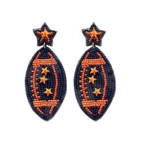 Football Parties Spécial Mode Boucles D'oreilles Nouvelle Arrivée Cross-Border Perles À La Main Doux Paillettes À La Mode Creative - Product Image 1