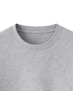 Camiseta Básica de Cuello Redondo para Hombre, Color Gris, Personalizada por el Fabricante, Manga Corta, Algodón, Informal, Lisa, Estilo Urbano, Verano, con Impresión de Logotipo Personalizado - Product Image 4