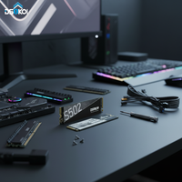 قرص صلب داخلي DSIKOR M.2 SATA3 SSD مقاس 2.5 بوصة بسعة 128 جيجابايت إلى 4 تيرابايت مع ضمان لمدة 3 سنوات وسرعة قراءة/كتابة 501-600 ميجابايت/ثانية وهيكل من سبائك الألومنيوم