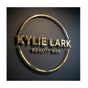 Fashion Design Custom Women <b>Clothes</b> Sew on Branded Name <b>Gold</b> Tags Neck Tag Metal logo Brand - Product Image 5